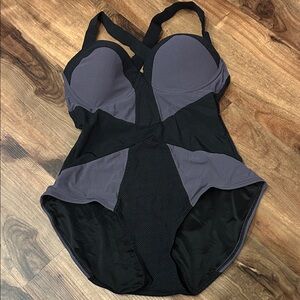 Black and Gray Spanks Bodysuit- Shapewear